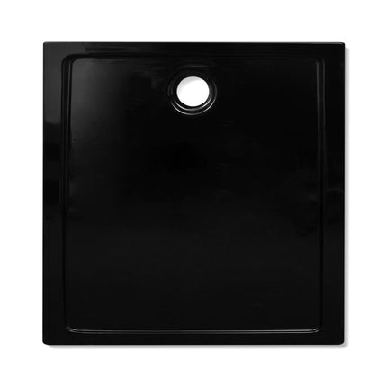 vidaXL Square ABS Shower Base Tray Black 90 x 90 cm