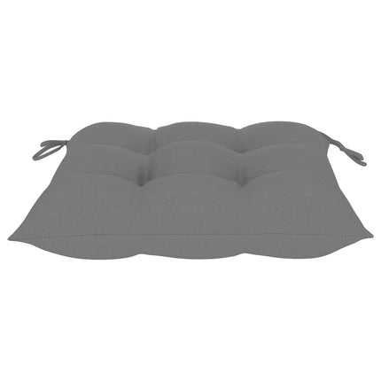 vidaXL Chair Cushions 6 pcs Grey 40x40x7 cm Fabric