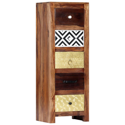 vidaXL Side Cabinet 40x30x110 cm Solid Sheesham Wood