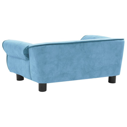 vidaXL Dog Sofa Turquoise 72x45x30 cm Plush