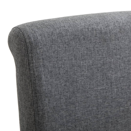 vidaXL Dining Chairs 6 pcs Grey Fabric