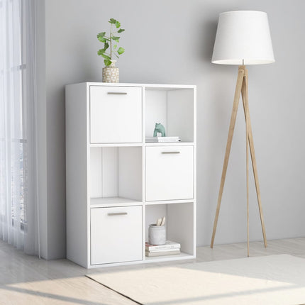 Storage Cabinet White 60x29.5x90 cm Engineered Wood