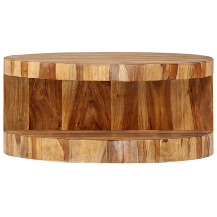 vidaXL Round Coffee Table 65x30 cm Solid Sheesham Wood