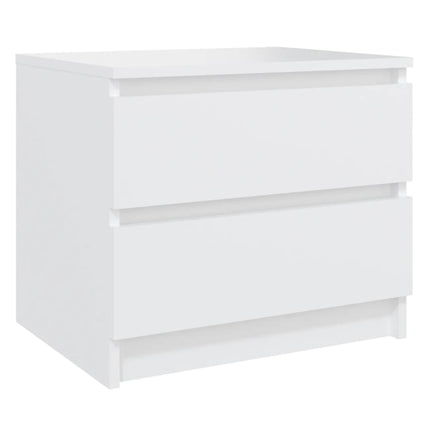 vidaXL Bed Cabinet White 50x39x43.5 cm Chipboard