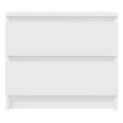 vidaXL Bed Cabinet White 50x39x43.5 cm Chipboard