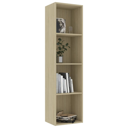 vidaXL Book Cabinet Sonoma Oak 40x30x151.5 cm Chipboard