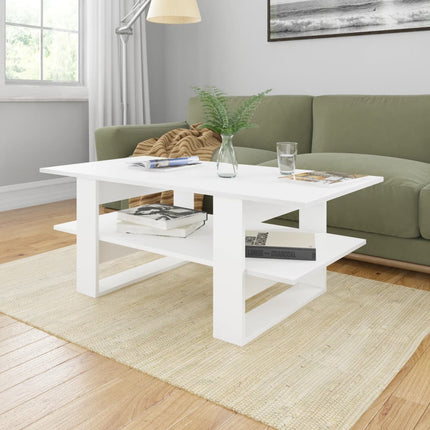 vidaXL Coffee Table White 110x55x42 cm Chipboard