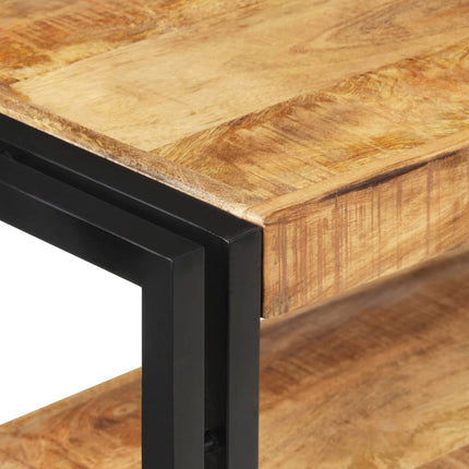vidaXL Console Table 150x30x75 cm Rough Mango Wood