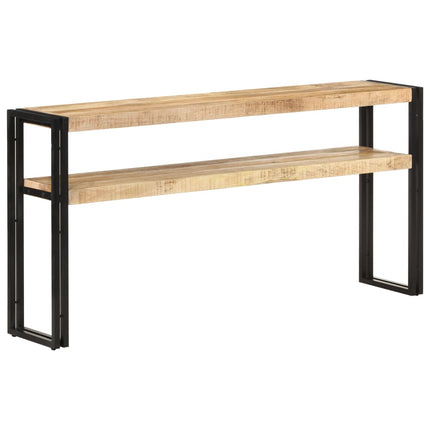 vidaXL Console Table 150x30x75 cm Rough Mango Wood