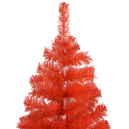 vidaXL Artificial Christmas Tree with Stand Red 210 cm PVC