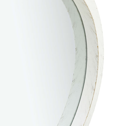 vidaXL Wall Mirror with Strap 40 cm White