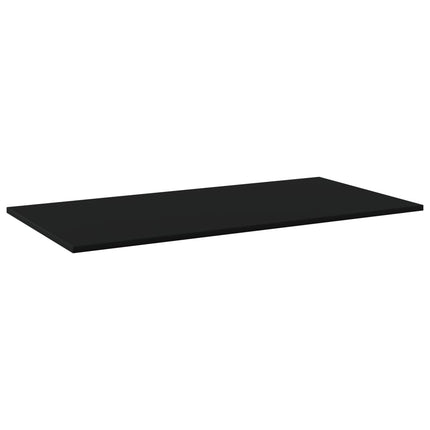 vidaXL Bookshelf Boards 4 pcs Black 80x30x1.5 cm Chipboard