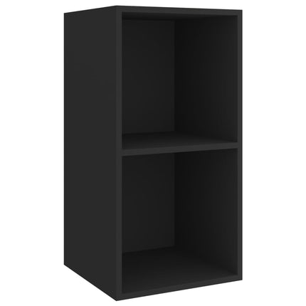 vidaXL 4 Piece TV Cabinet Set Black Chipboard