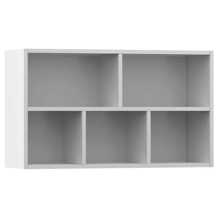 vidaXL Book Cabinet/Sideboard White 50x25x80 cm Chipboard
