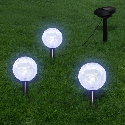 Garden Lights 6 pcs LED with Spike Anchors & Solar Panels