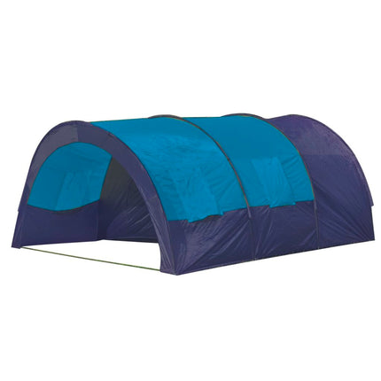 vidaXL Camping Tent Fabric 6 Persons Dark Blue and Blue