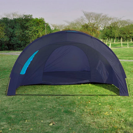 vidaXL Camping Tent Fabric 6 Persons Dark Blue and Blue
