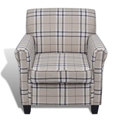 Sofa Chair with Cushion Cream Fabric