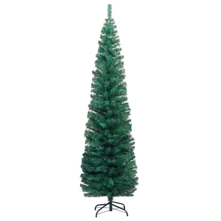 vidaXL Slim Artificial Christmas Tree with LEDs&Ball Set Green 240 cm
