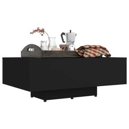vidaXL Coffee Table Black 85x55x31 cm Chipboard