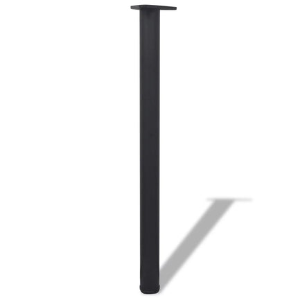 vidaXL Adjustable Table Legs 4 pcs Black 870 mm