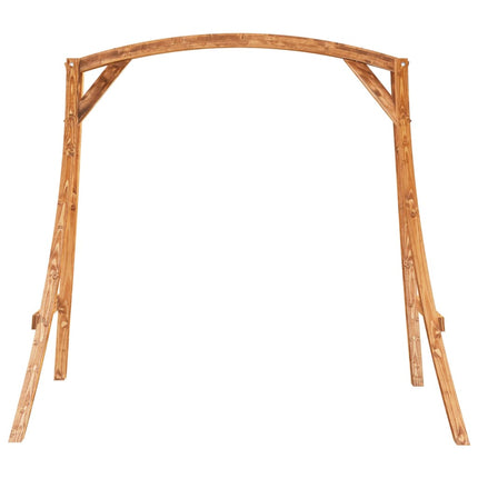 vidaXL Swing Frame Solid Bent Wood with Teak Finish