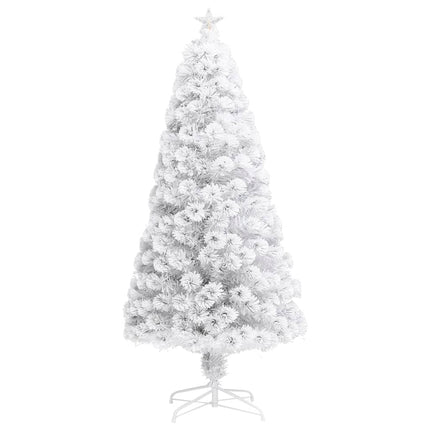 vidaXL Artificial Christmas Tree with LED White 120 cm Fibre Optic