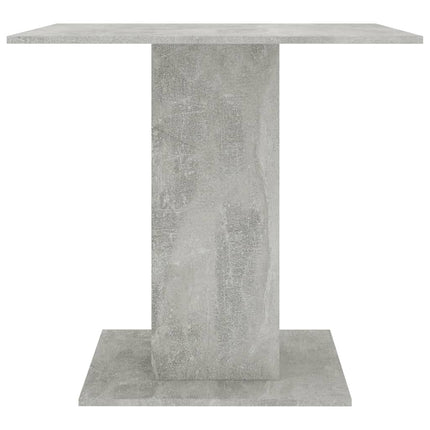 Dining Table Concrete Grey 80x80x75 cm Engineered Wood