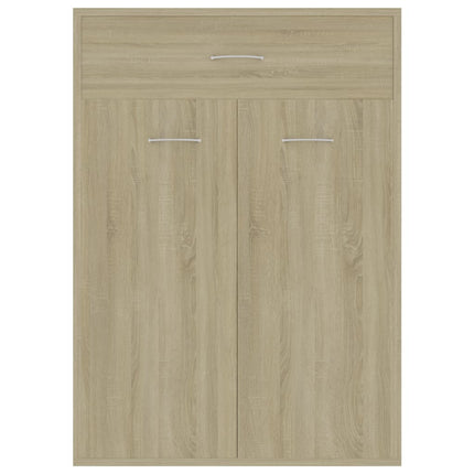 vidaXL Shoe Cabinet Sonoma Oak 60x35x84 cm Chipboard