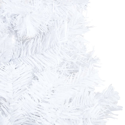 Artificial Christmas Tree with LEDs&Ball Set White 180 cm PVC