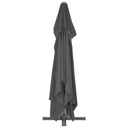 vidaXL Cantilever Umbrella with Aluminium Pole 4x3 m Black