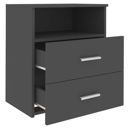 vidaXL Bed Cabinet Grey 50x32x60 cm
