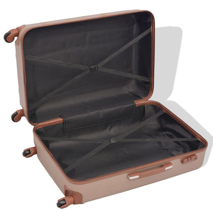 Four Piece Hardcase Trolley Set Champagne