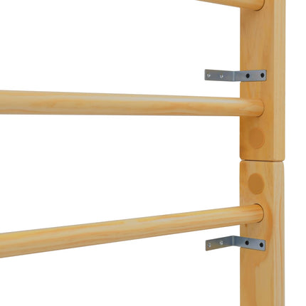 vidaXL Wall Bar 80x15.8x195 cm Solid Pine Wood