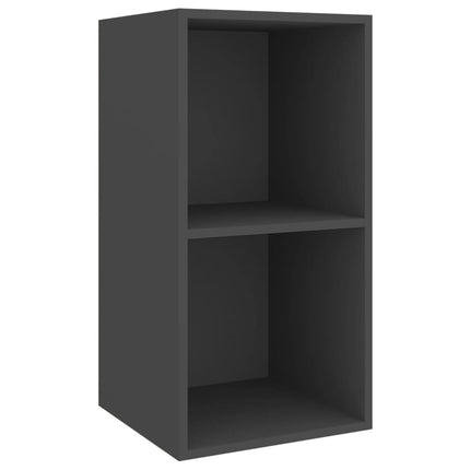 vidaXL 3 Piece TV Cabinet Set Grey Chipboard