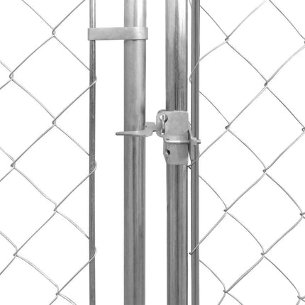 vidaXL Outdoor Dog Kennel Galvanised Steel 950x950x185 cm