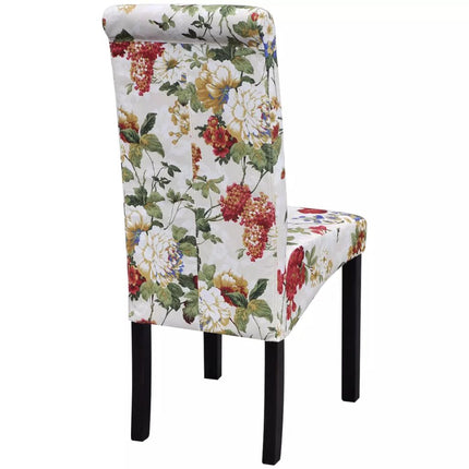 Dining Chairs 6 pcs Multicolour Fabric