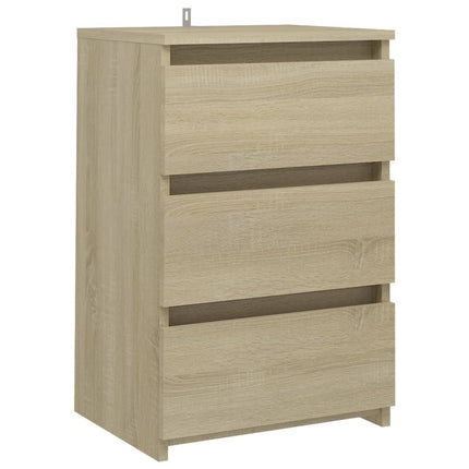 vidaXL Bed Cabinet Sonoma Oak 40x35x62.5 cm Chipboard