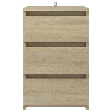 vidaXL Bed Cabinet Sonoma Oak 40x35x62.5 cm Chipboard
