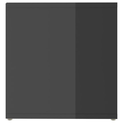 vidaXL TV Cabinet High Gloss Grey 72x35x36.5 cm Chipboard