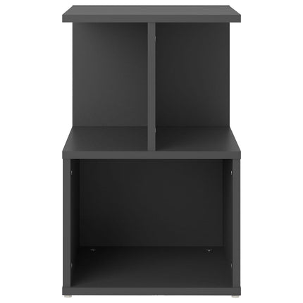 vidaXL Bedside Cabinet Grey 35x35x55 cm Chipboard