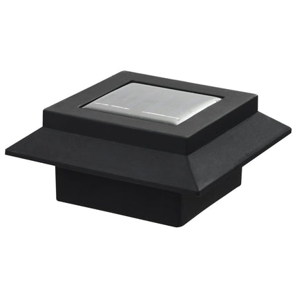 Outdoor Solar Lamps 6 pcs LED Square 12 cm Black
