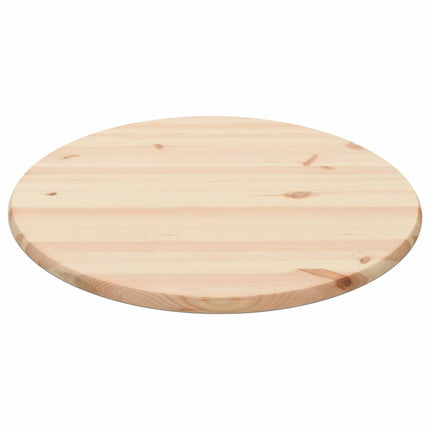 vidaXL Table Top Natural Pinewood Round 25 mm 70 cm