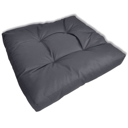 Upholstered Seat Cushion 60 x 60 x 10 cm Grey