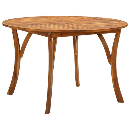Garden Table Ø120 cm Solid Acacia Wood