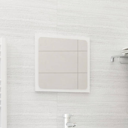 vidaXL Bathroom Mirror High Gloss White 40x1.5x37 cm Chipboard