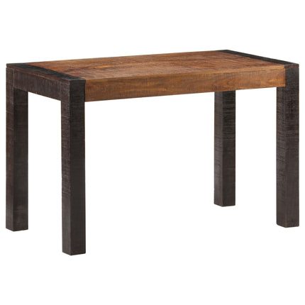 vidaXL Dining Table 120x60x76 cm Solid Rough Mango Wood