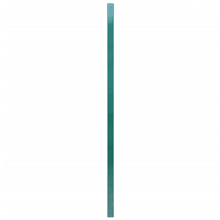 vidaXL Fence Panel with Posts Powder-coated Iron 6x1.2 m Green