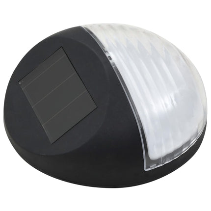 vidaXL Outdoor Solar Wall Lamps LED 12 pcs Round Black