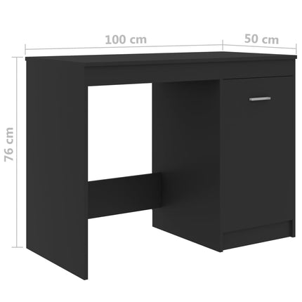 vidaXL Desk Grey 100x50x76 cm Chipboard